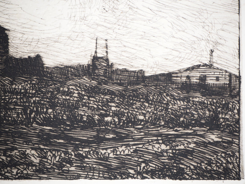 Antoine VOLLON : Paysages de campagne - Gravure (détail)