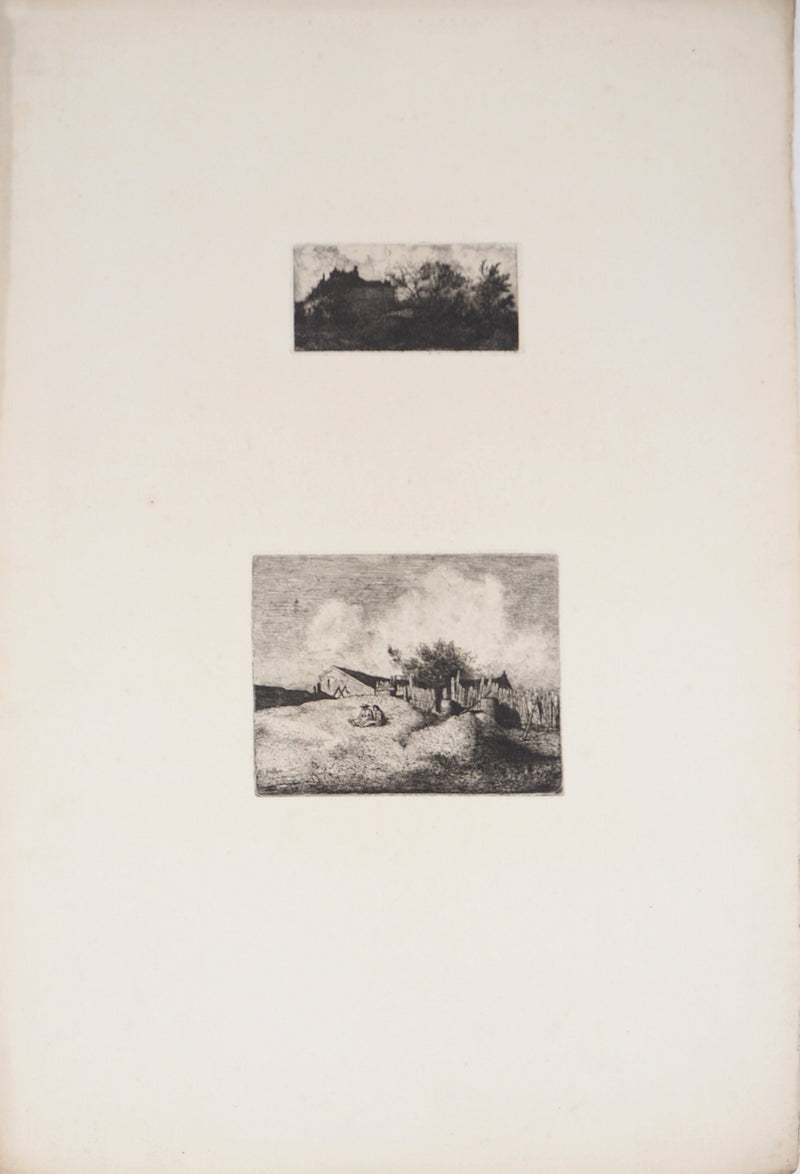Antoine VOLLON : Paysages de campagne - Gravure