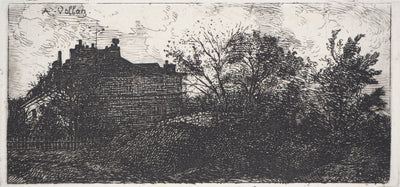 Antoine VOLLON : Paysages de campagne - Gravure (détail)