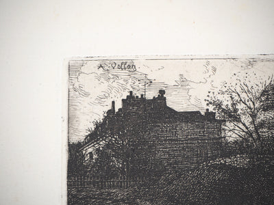 Antoine VOLLON : Paysages de campagne - Gravure (détail)