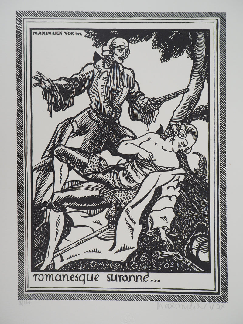 Maximilien VOX : Romanesque suranné, 1925 - Gravure sur bois