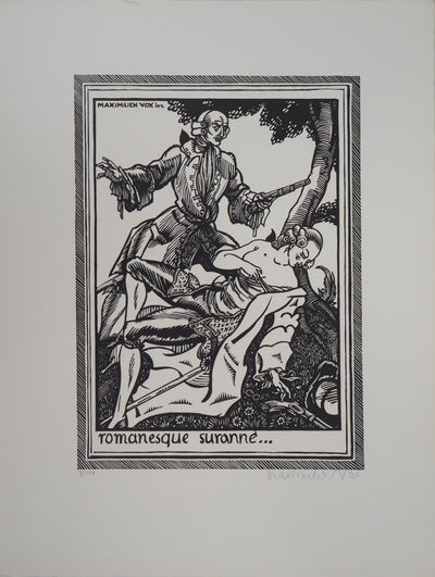 Maximilien VOX : Romanesque suranné, 1925 - Gravure sur bois (détail)