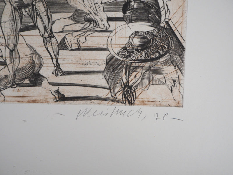 Claude WEISBUCH : Massacre, 1978 - Gravure (détail)