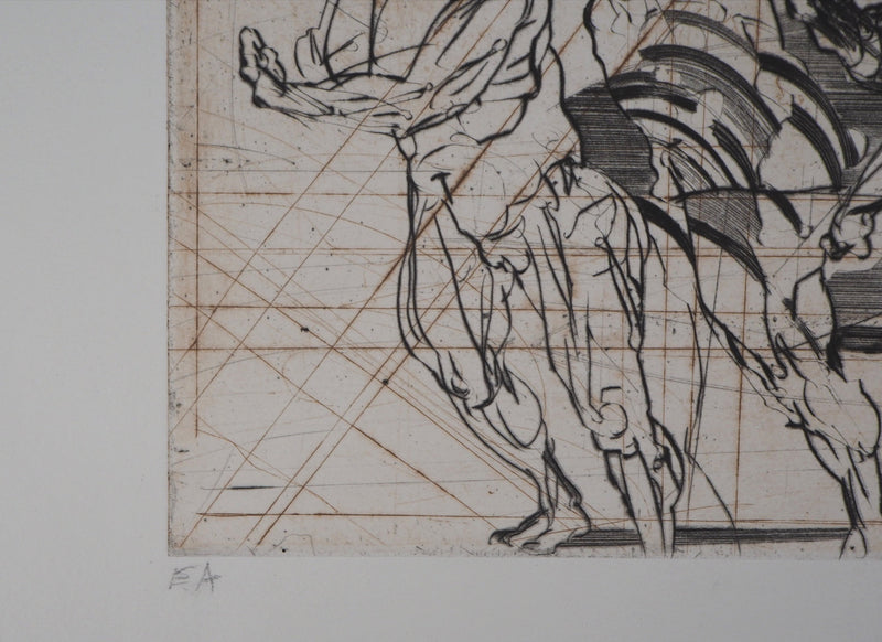 Claude WEISBUCH : Massacre, 1978 - Gravure (détail)