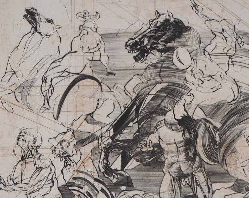 Claude WEISBUCH : Massacre, 1978 - Gravure (détail)