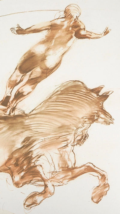 Claude WEISBUCH : Au cirque, 1983 - Lithographie (détail)