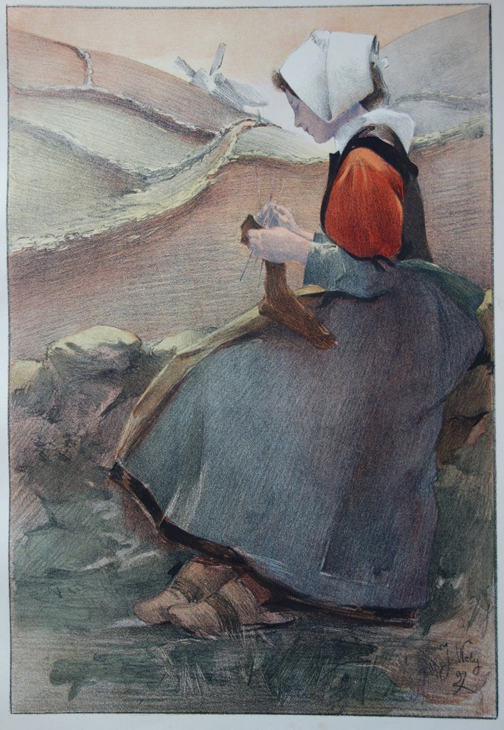 Jacques WELY : Fleur de Lande - Lithographie