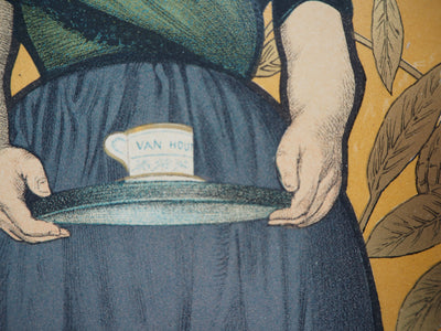 Adolphe WILLETTE : Femme et cacao (Cacao Van Houten), 1895 - Affiche (détail)