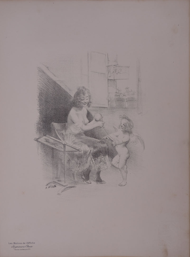 Adolphe WILLETTE : Impatience, 1897 - Affiche