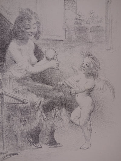 Adolphe WILLETTE : Impatience, 1897 - Affiche (détail)