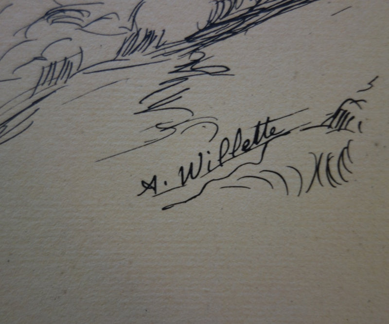 Adolphe WILLETTE : Valmy - Lithographie (détail)