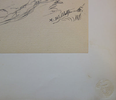 Adolphe WILLETTE : Valmy - Lithographie (détail)