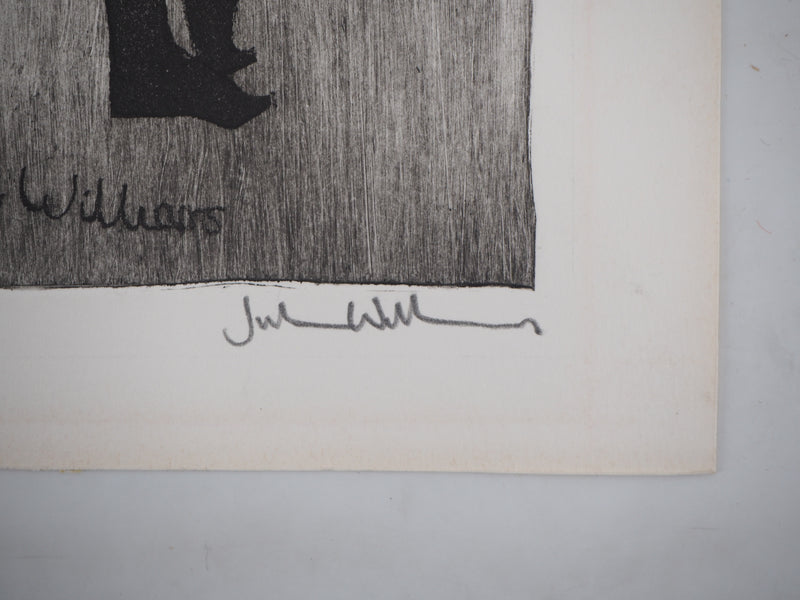 Julian WILLIAMS : La danseuse - Gravure (détail)