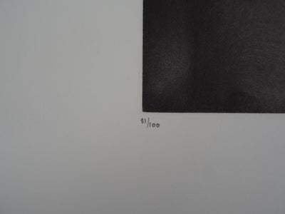 Albert WODA : Au creux de l'épaule - Gravure (détail)