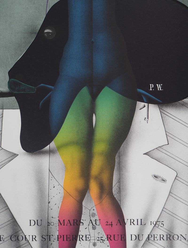 Paul WUNDERLICH : La femme au cigare, 1975 - Affiche (détail)