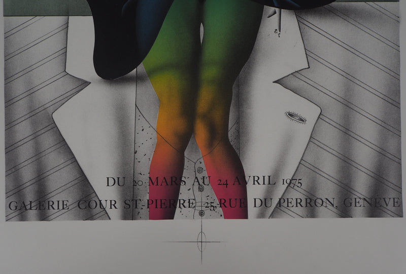 Paul WUNDERLICH : La femme au cigare, 1975 - Affiche (détail)