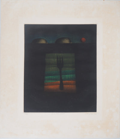 Tomoé YOKOI : Fork and Lemon - Gravure