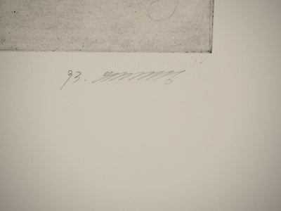  YUK : Composition noire et blanche - Gravure (détail)