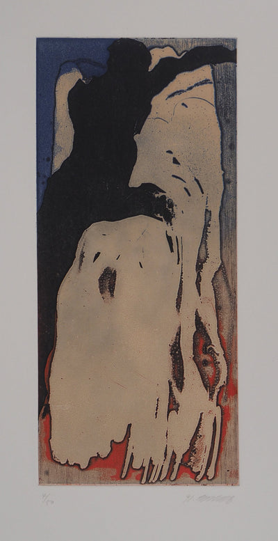  YUK : Figure surréaliste (Je sais qu'elle s'en va), 1991 - Gravure
