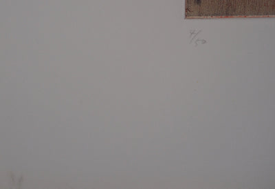  YUK : Figure surréaliste (Je sais qu'elle s'en va), 1991 - Gravure (détail)