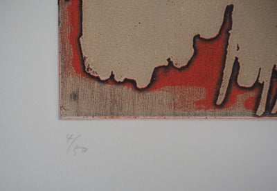  YUK : Figure surréaliste (Je sais qu'elle s'en va), 1991 - Gravure (détail)