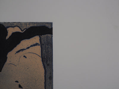  YUK : Figure surréaliste (Je sais qu'elle s'en va), 1991 - Gravure (détail)