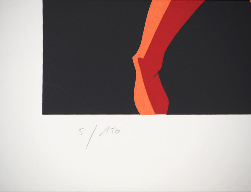 Fernand ZACOT : Le musicien - Lithographie (détail)
