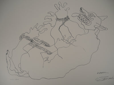 Ossip ZADKINE : Mythologie : Cerbère capturé, 1960 - Lithographie