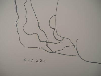Ossip ZADKINE : Mythologie : Cerbère capturé, 1960 - Lithographie (détail)