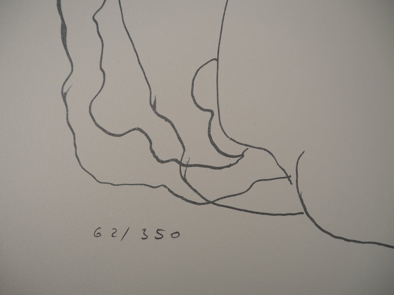 Ossip ZADKINE : Mythologie : Cerbère capturé, 1960 - Lithographie (détail)