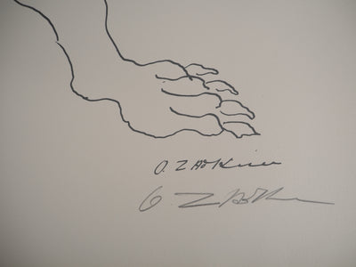 Ossip ZADKINE : Mythologie : Hercule et le Cerbère, 1960 - Lithographie (détail)