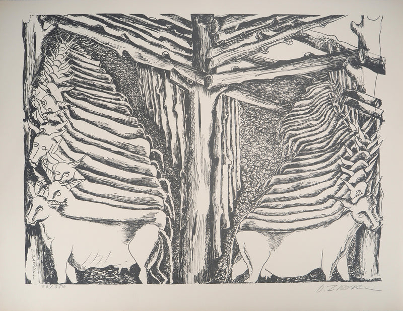 Ossip ZADKINE : Mythologie : Hercule et les écuries d&