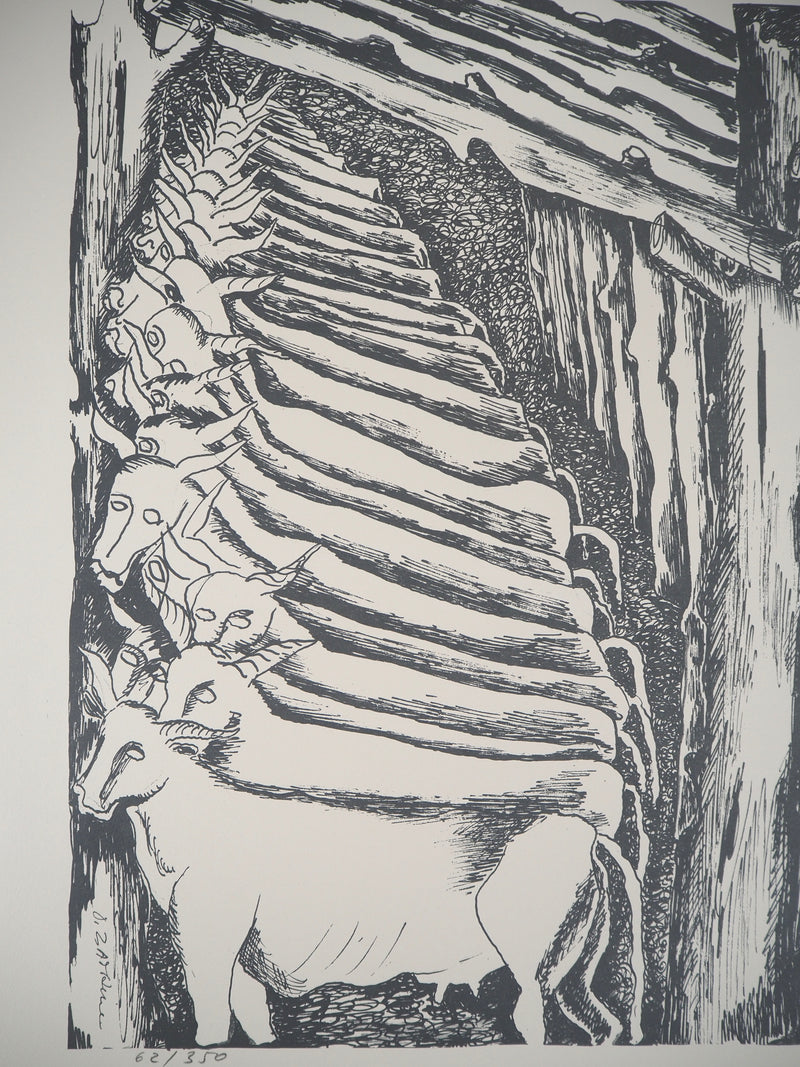 Ossip ZADKINE : Mythologie : Hercule et les écuries d&