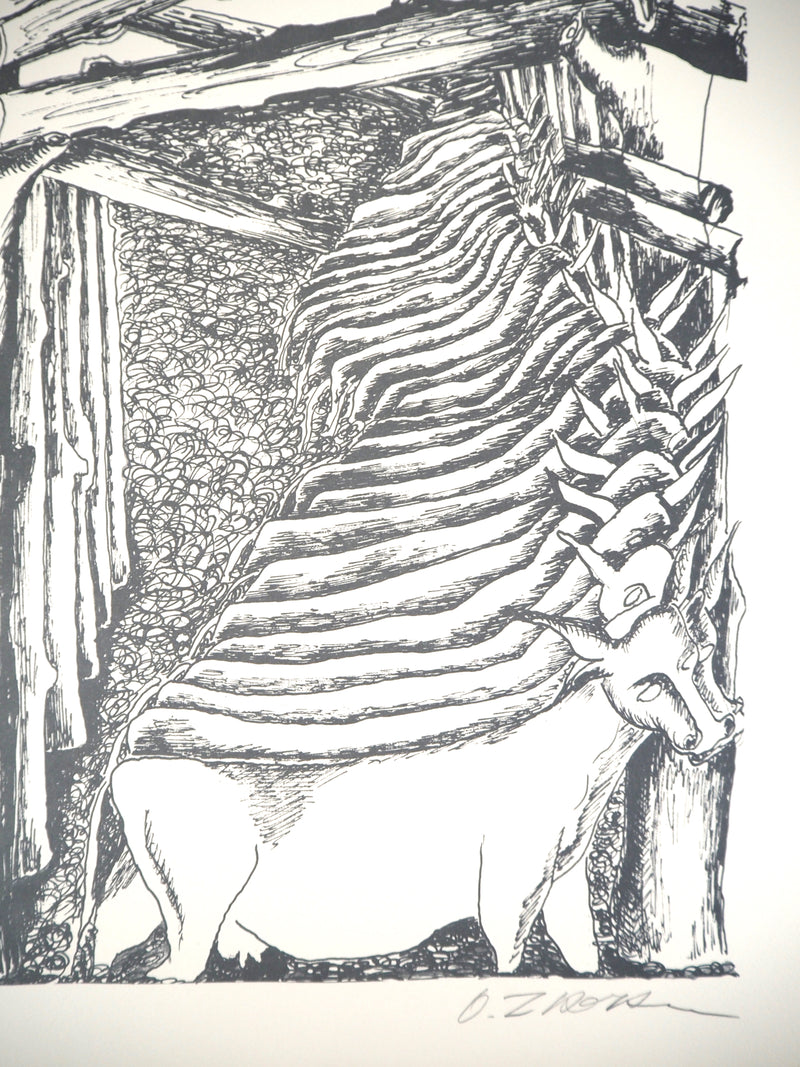 Ossip ZADKINE : Mythologie : Hercule et les écuries d&