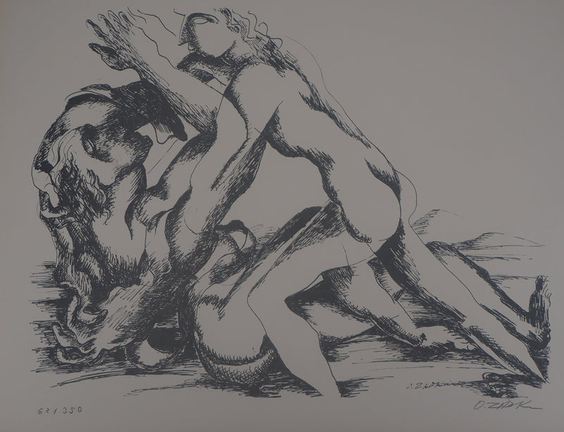 Ossip ZADKINE : Mythologie : Hercule et la ceinture d&