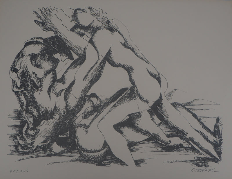 Ossip ZADKINE : Mythologie : Hercule et la ceinture d&