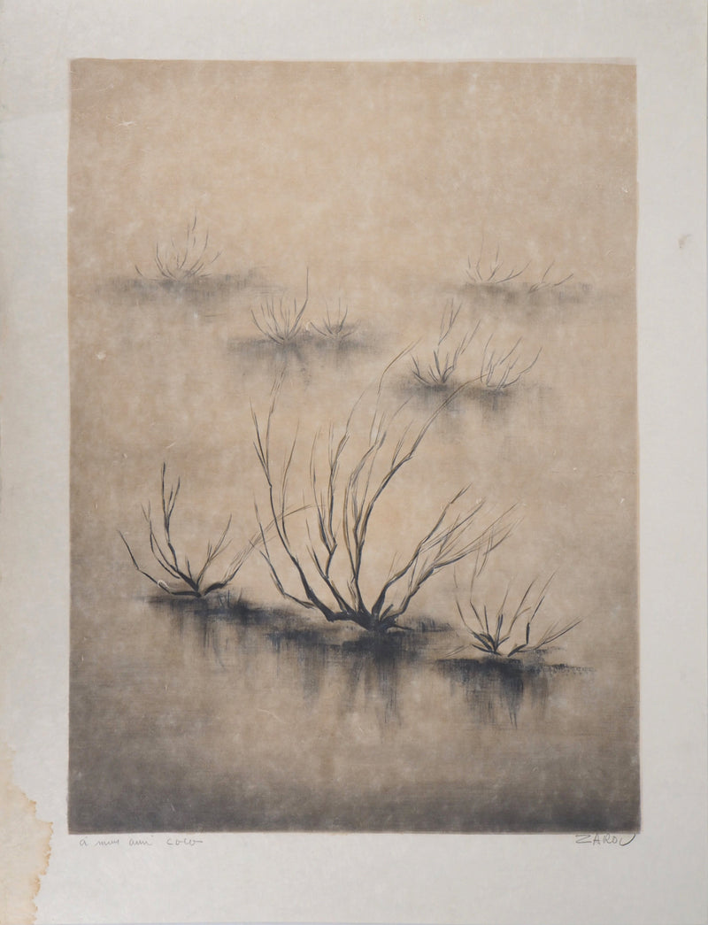 ZAROU : Désert - Lithographie