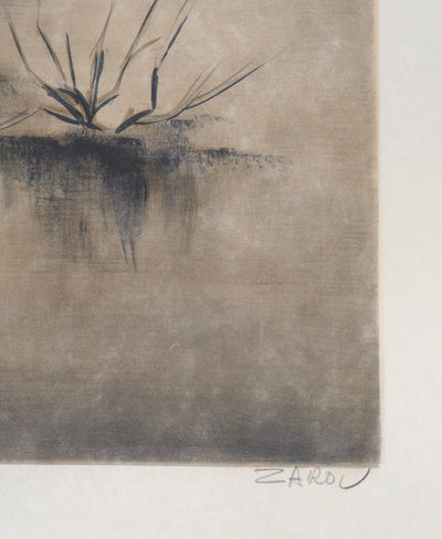  ZAROU : Désert - Lithographie (détail)