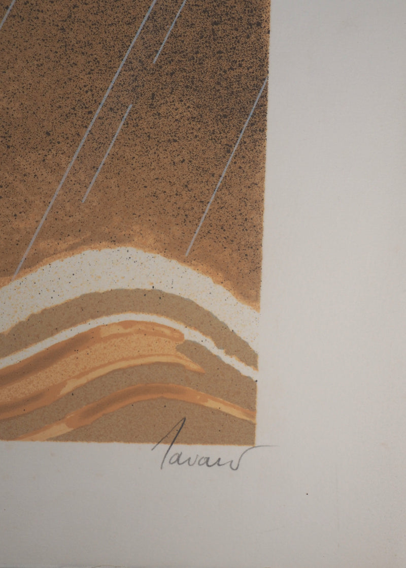 Albert ZAVARO : Au galop , Lithographie originale (photo de détail 2) - Crédit photo : Galerie Art.Paris