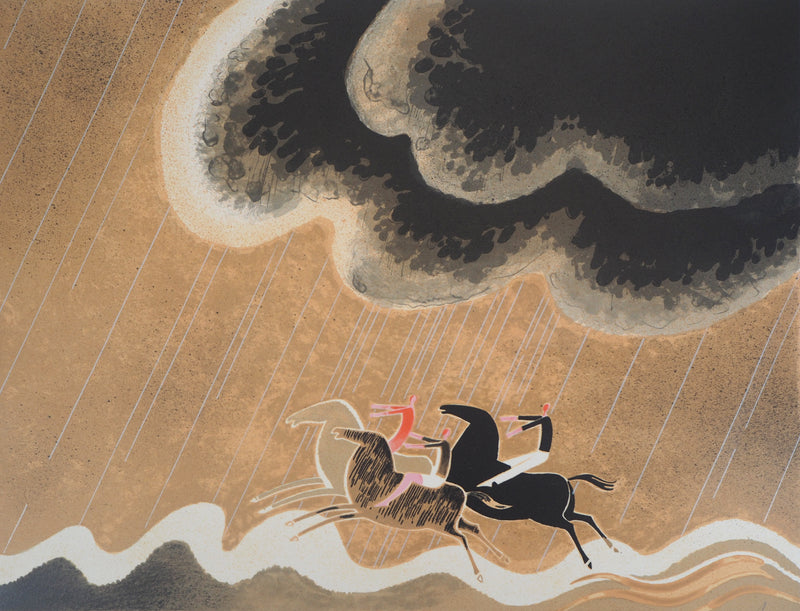 Albert ZAVARO : Au galop , Lithographie originale (photo de détail 3) - Crédit photo : Galerie Art.Paris