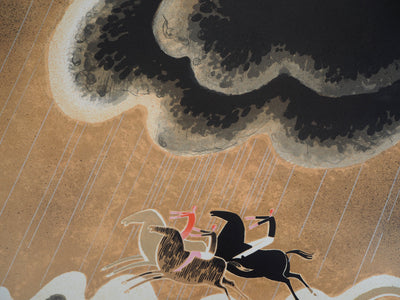 Albert ZAVARO : Au galop , Lithographie originale (photo de détail 4) - Crédit photo : Galerie Art.Paris
